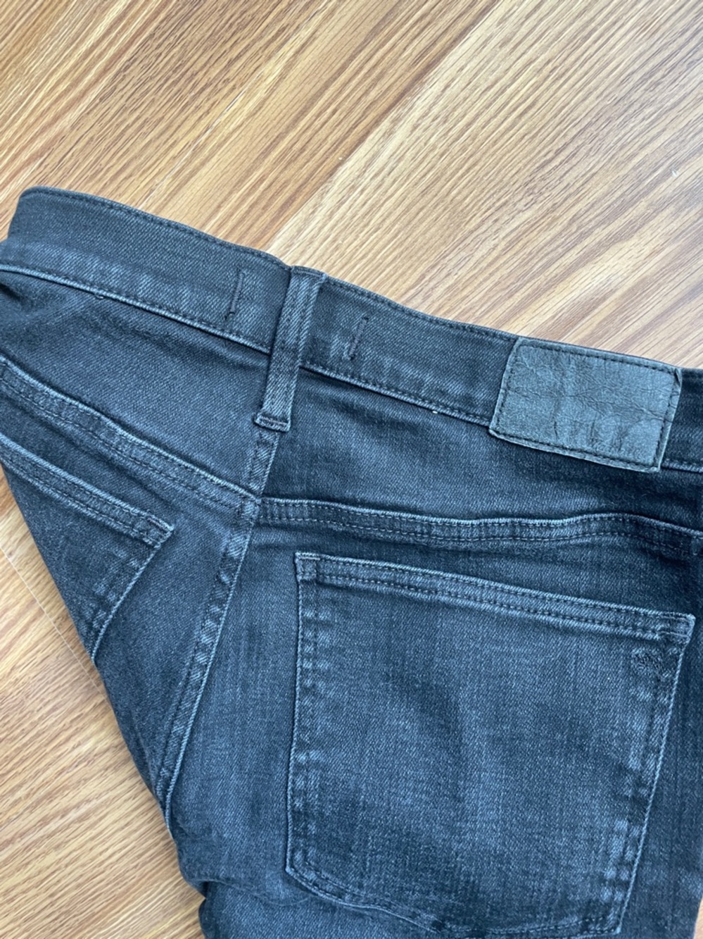 Madewell Women's Mid-Rise Kick Out Crop Flare Stretch Black Jeans Size 28 - Picture 12 of 14